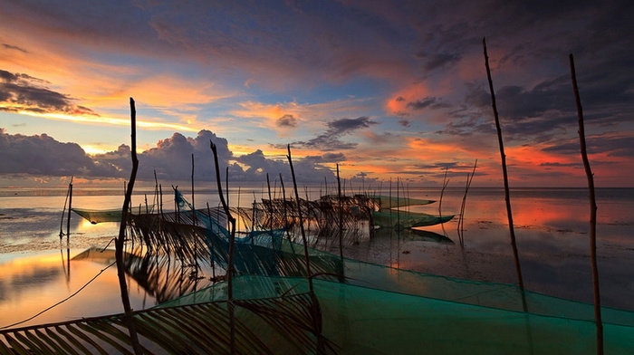 nature, water, beauty, sunset, clouds, sky