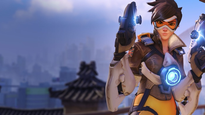 video games, Overwatch, Tracer