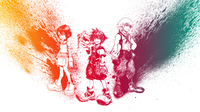 Sora Kingdom Hearts, Riku, kingdom hearts, Kairi