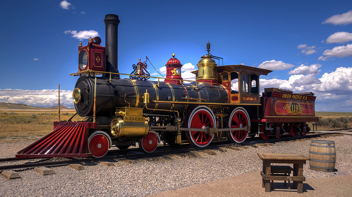 railway, desert, USA