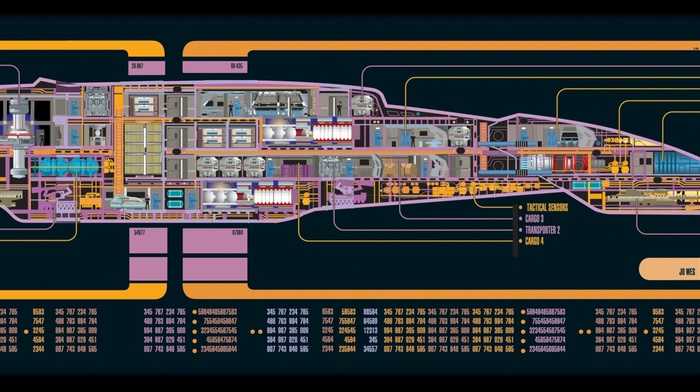 Deep Space 9, Star Trek, USS Defiant, multiple display