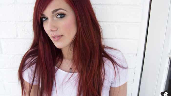 piercing, girl, Velour Incandescence, Suicide Girls, redhead