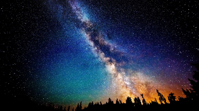 space, Milky Way, stars