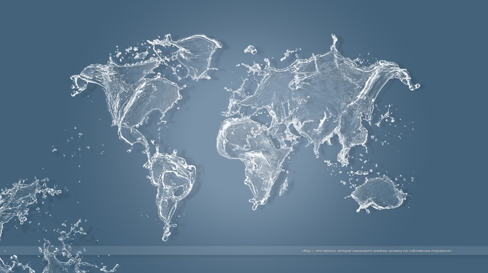 world map, globes, water
