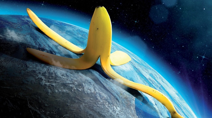 bananas, digital art, world