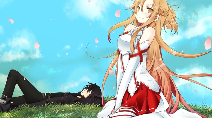 sword art online, Yuuki Asuna, Kirigaya Kazuto