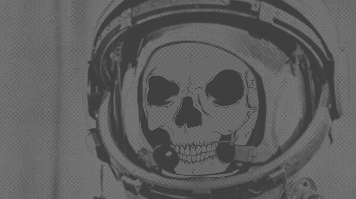 space suit, skull