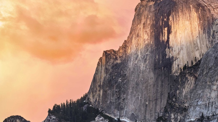 Yosemite National Park, sunset, landscape, nature, sky, mountain, USA
