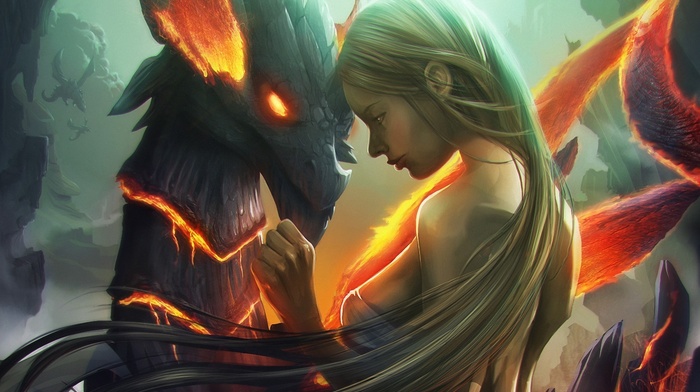 dragon, fantasy art