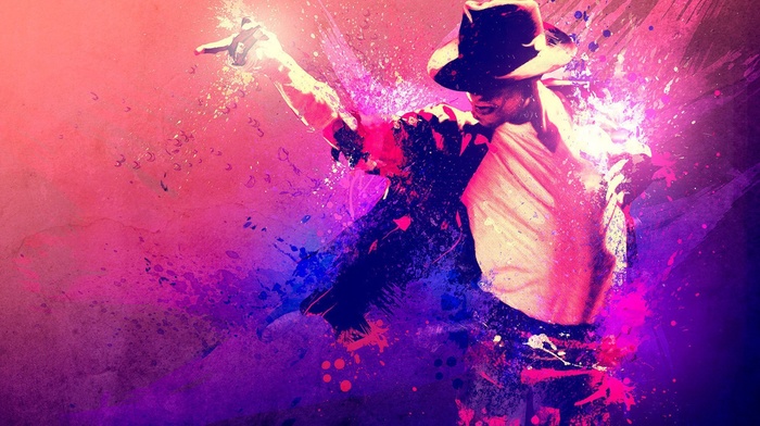 paint splatter, singer, Michael Jackson