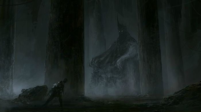 pillar, fantasy art, artwork, dark