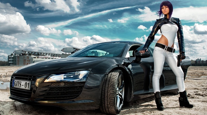 ghost in the shell, car, cosplay, model