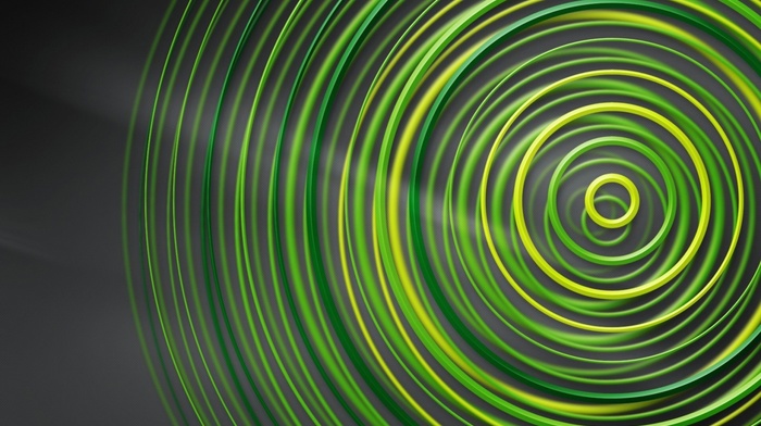 artwork, green, circle, geometry, simple background, Xbox 360, abstract, digital art