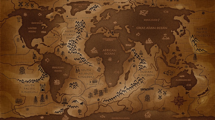 inverted, map, Vladstudio, world map, history