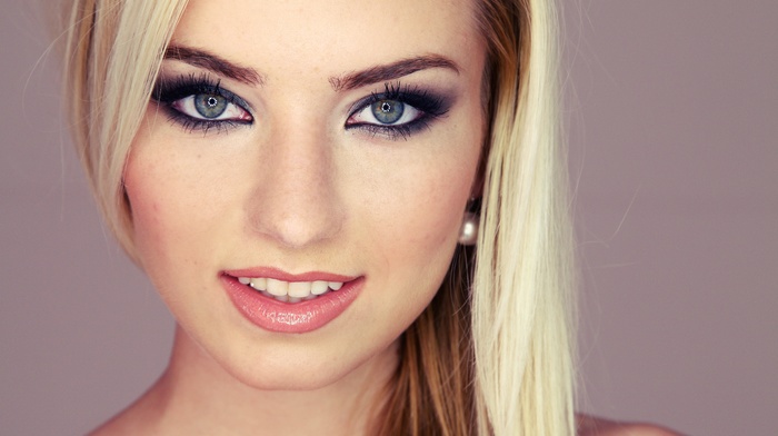 girl, face, Diane Fox, blonde