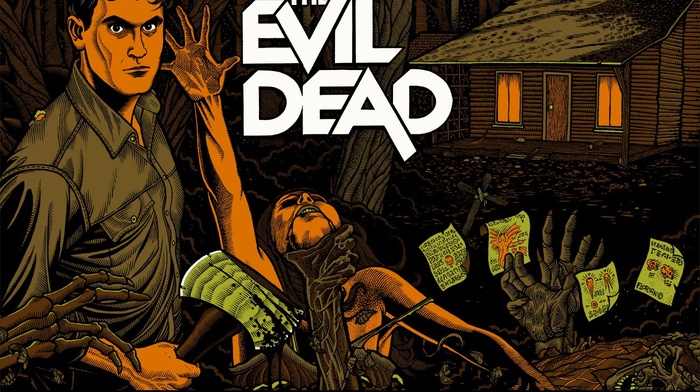artwork, Evil Dead, movies, movie poster
