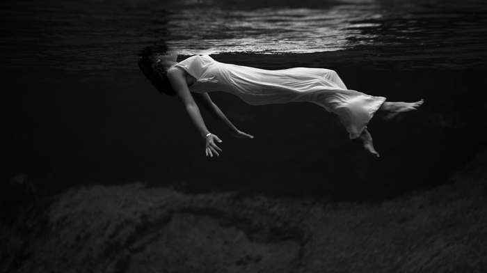 water, girl
