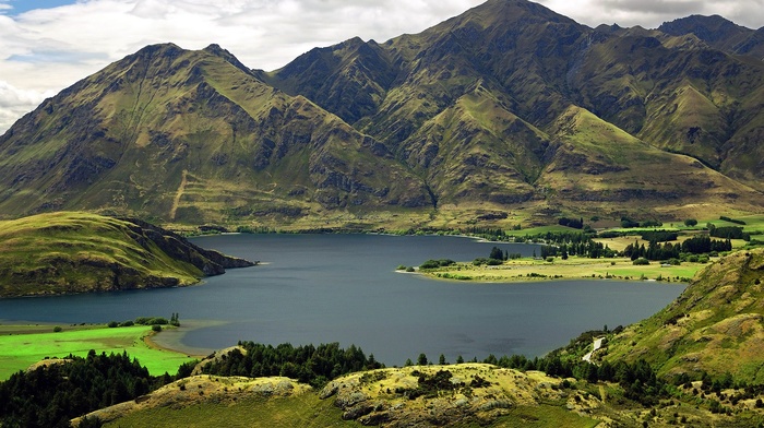 New Zealand, Lake Wanaka, nature, landscape