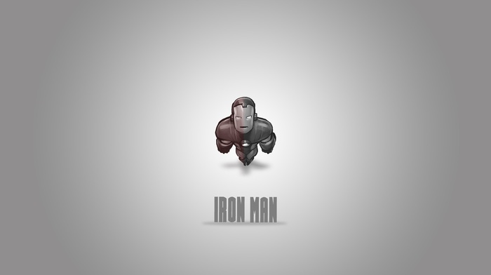 minimalism, artwork, Iron Man, cartoon