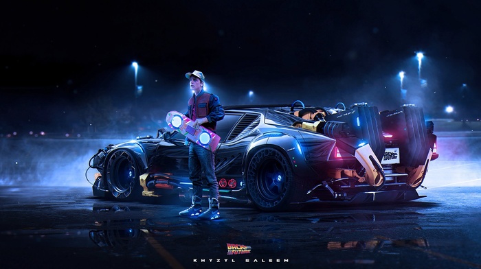 Khyzyl Saleem, hoverboard, car, back to the future