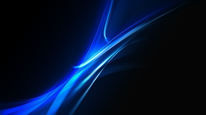 blue, black background