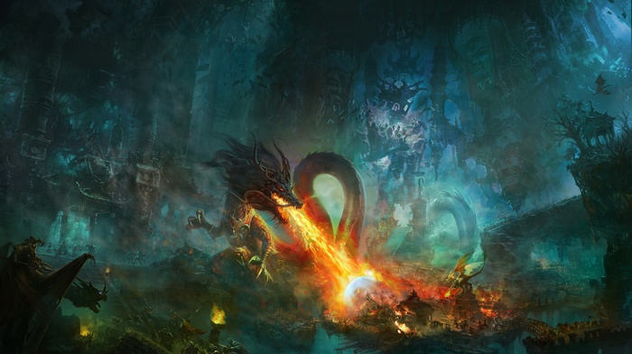 dragon, fantasy art
