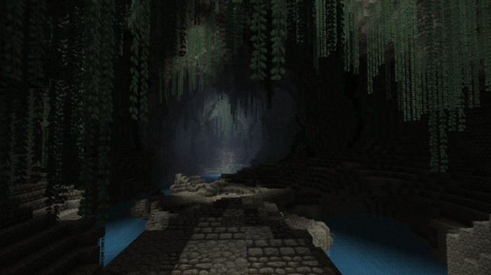 screenshots, cave, Minecraft