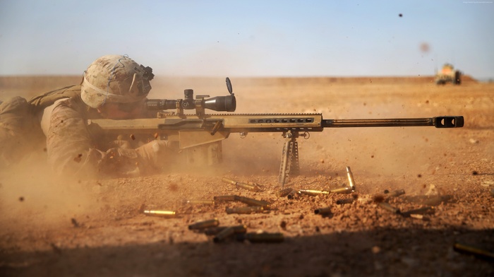 desert, sniper rifle, gun, rifles, soldier, war