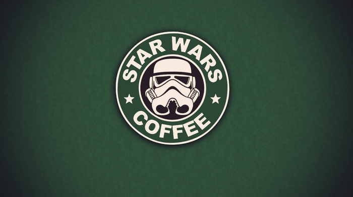 logo, artwork, Star Wars, starbucks