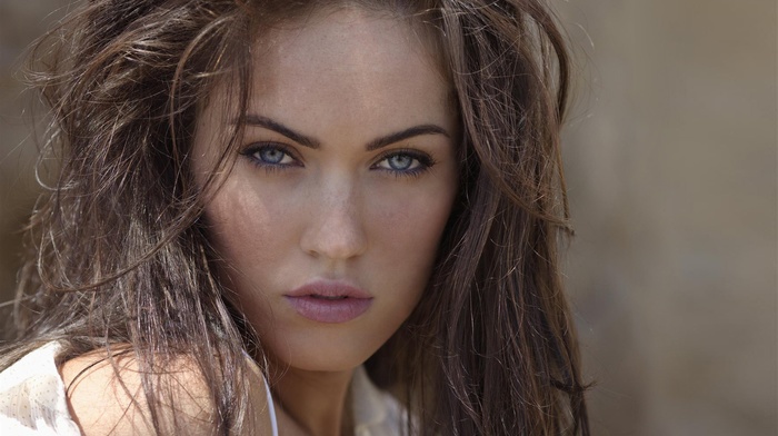 juicy lips, actress, blue eyes, girl, model, Megan Fox