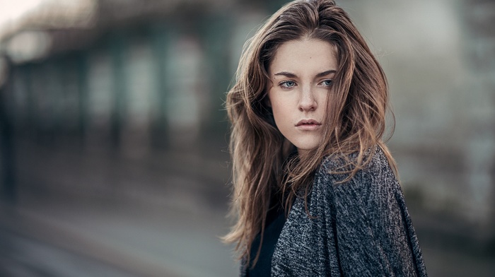 blue eyes, girl, blonde, model