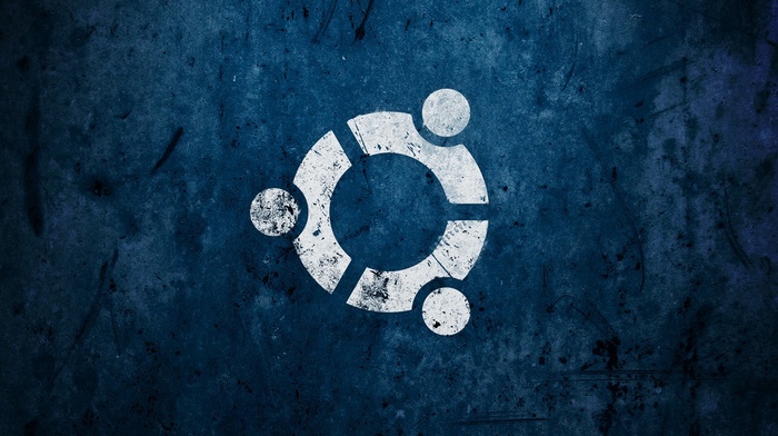 abstract, Ubuntu, Linux, artwork, blue, logo