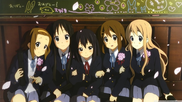 Hirasawa Yui, K, on, Akiyama Mio, Kotobuki Tsumugi, anime girls, Nakano Azusa, Tainaka Ritsu