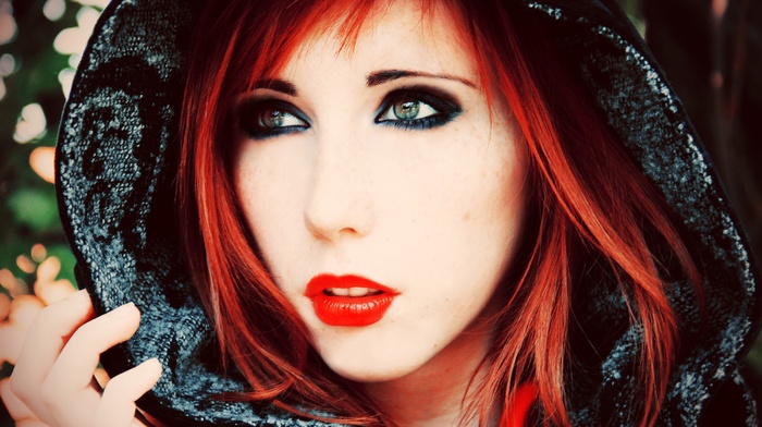 girl, redhead