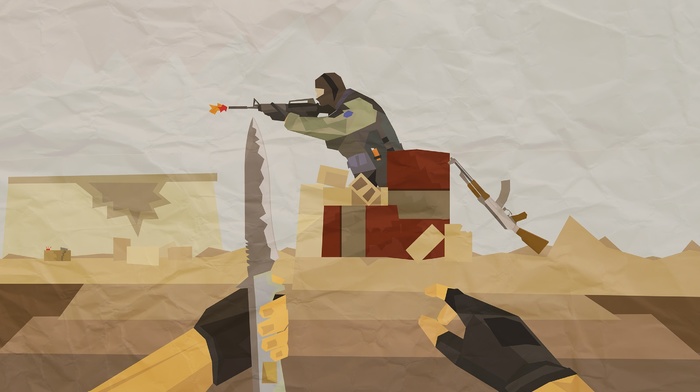 video games, artwork, minimalism, Counter, Strike