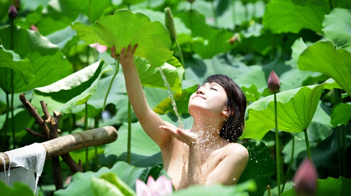 water, model, Asian