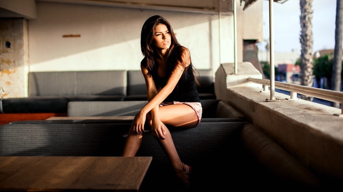 girl, legs, brunette