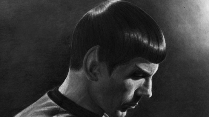 drawing, Star Trek, Leonard Nimoy, Spock