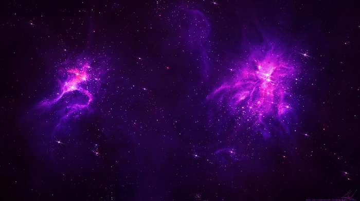 TylerCreatesWorlds, space, purple, stars, galaxy