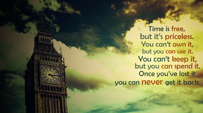 filter, clouds, London, Big Ben, quote, time, inspirational