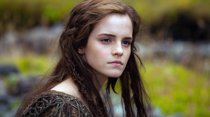 Noah movie, actress, movies, girl, long hair, Emma Watson, freckles