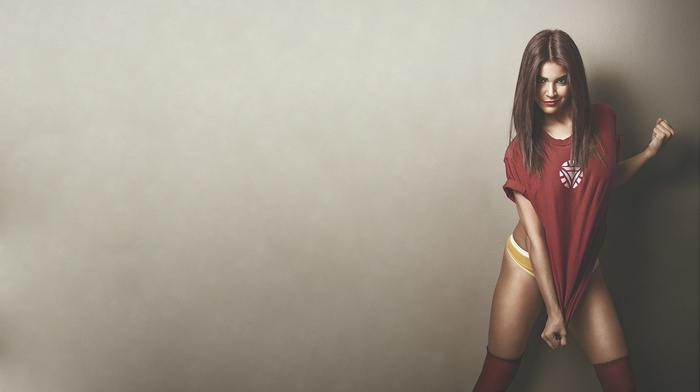 girl, model, brunette