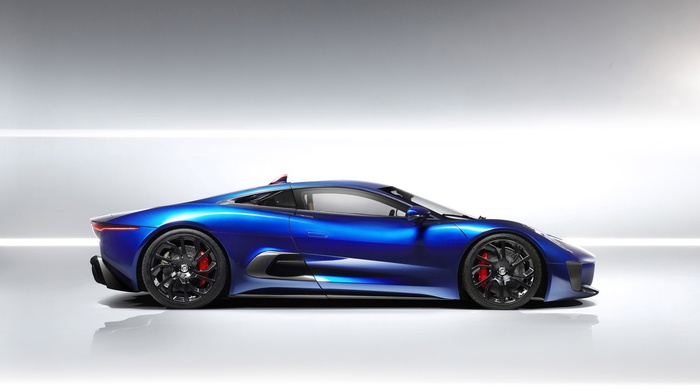 Jaguar, blue cars, Jaguar C, X75, concept cars