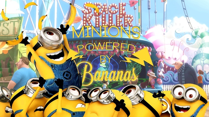 happy, minions, Despicable Me, bananas