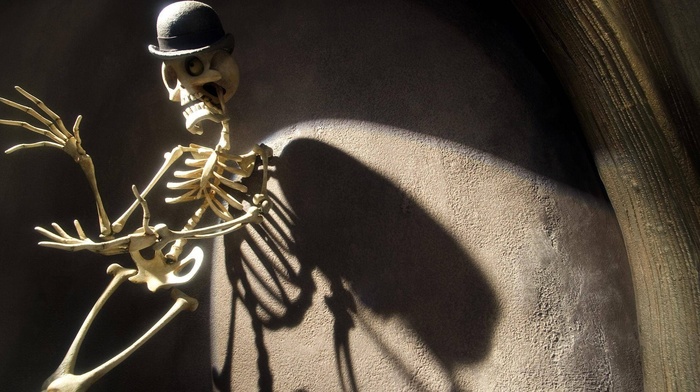 Halloween, sunlight, skeleton