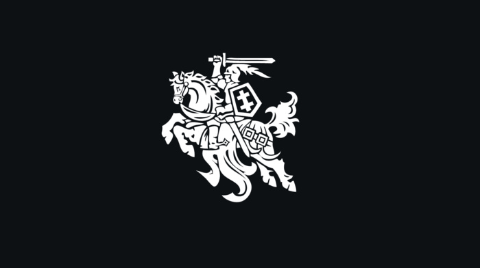 simple, Lithuania, coat of arms, black