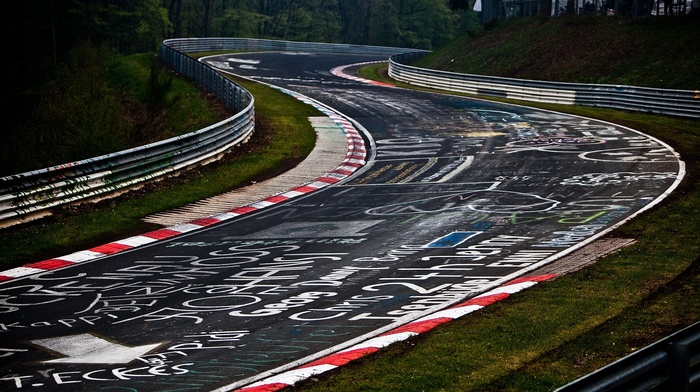 motorsports, race tracks, road, nurburgring, graffiti