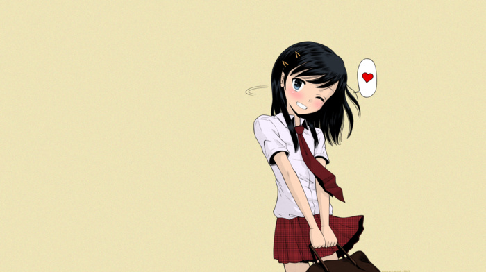 TAMACHI Yuki, school uniform, love, Rena, schoolgirls, anime, short hair, manga, short skirt