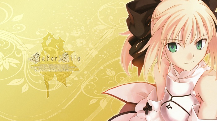Saber Lily, FateUnlimited Codes, blonde, fate series, green eyes, Saber