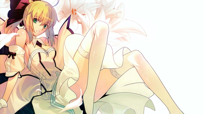 Type, moon, fate series, FateStay Night, Saber Lily, anime girls, Saber